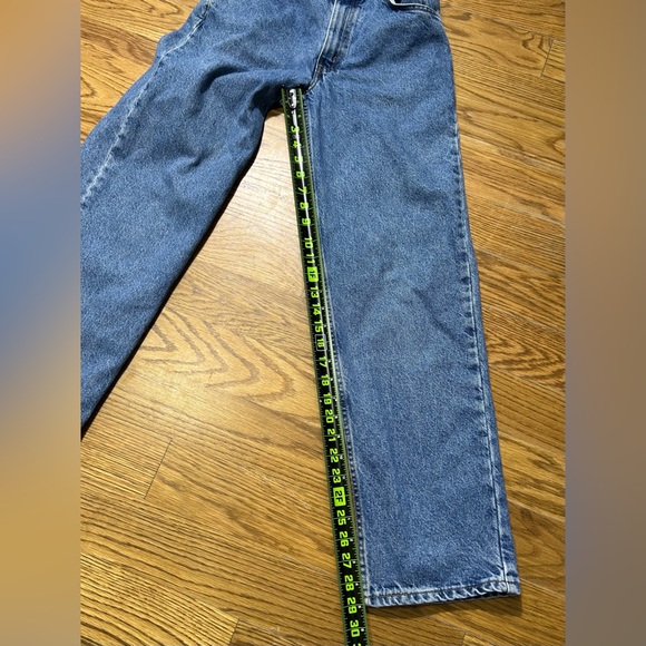 Vintage Levi’s 550 Relaxed Student Jeans High Rise Tapered 90s Y2K Red Blank Tab - Picture 4 of 11